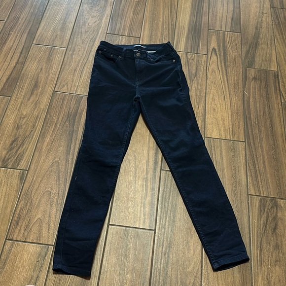 Calvin Klein stretch skinny jeans dark blue like new size small - Picture 1 of 5